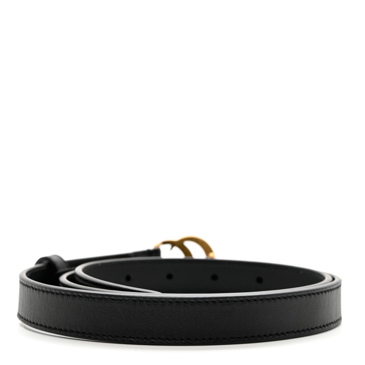 Gucci Calfskin Double G 20mm Belt 85 34 Black 2 of 5