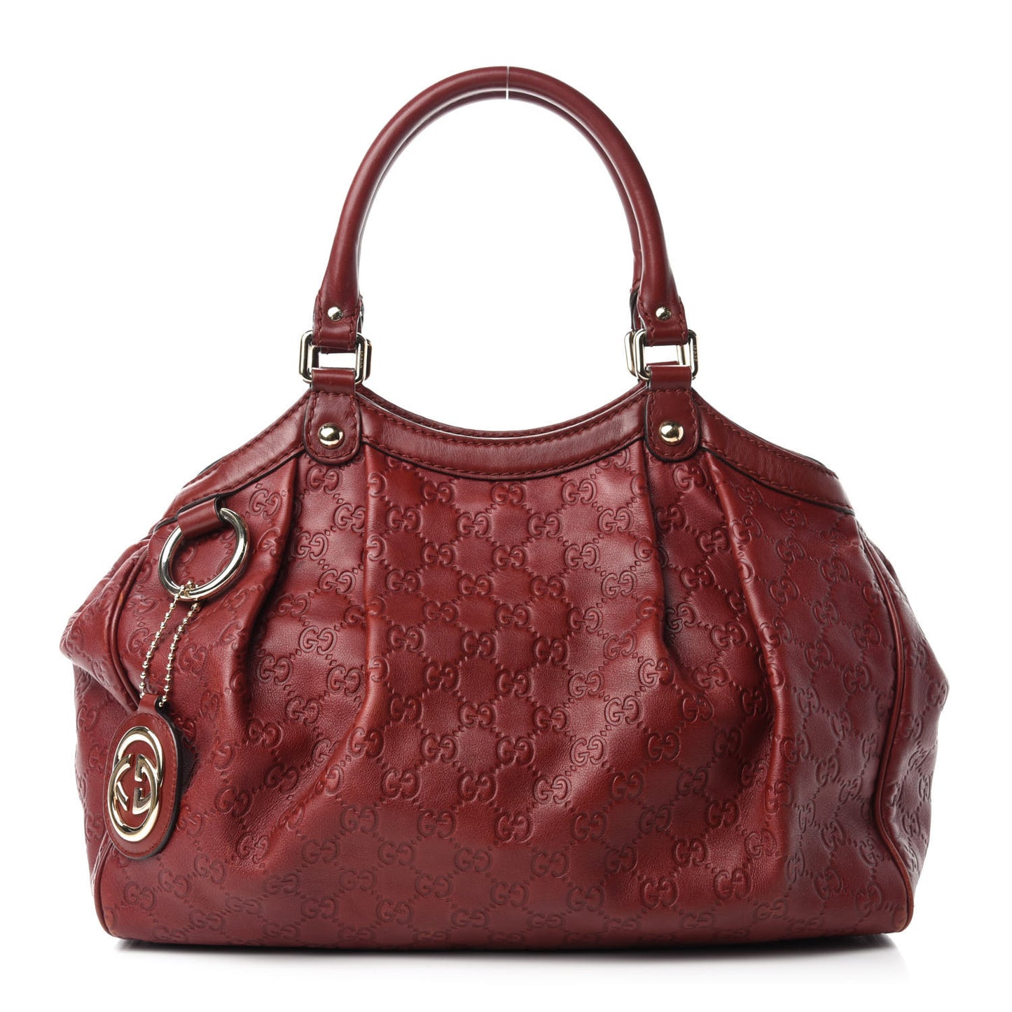 Guccissima Medium Sukey Tote Raspberry Candy