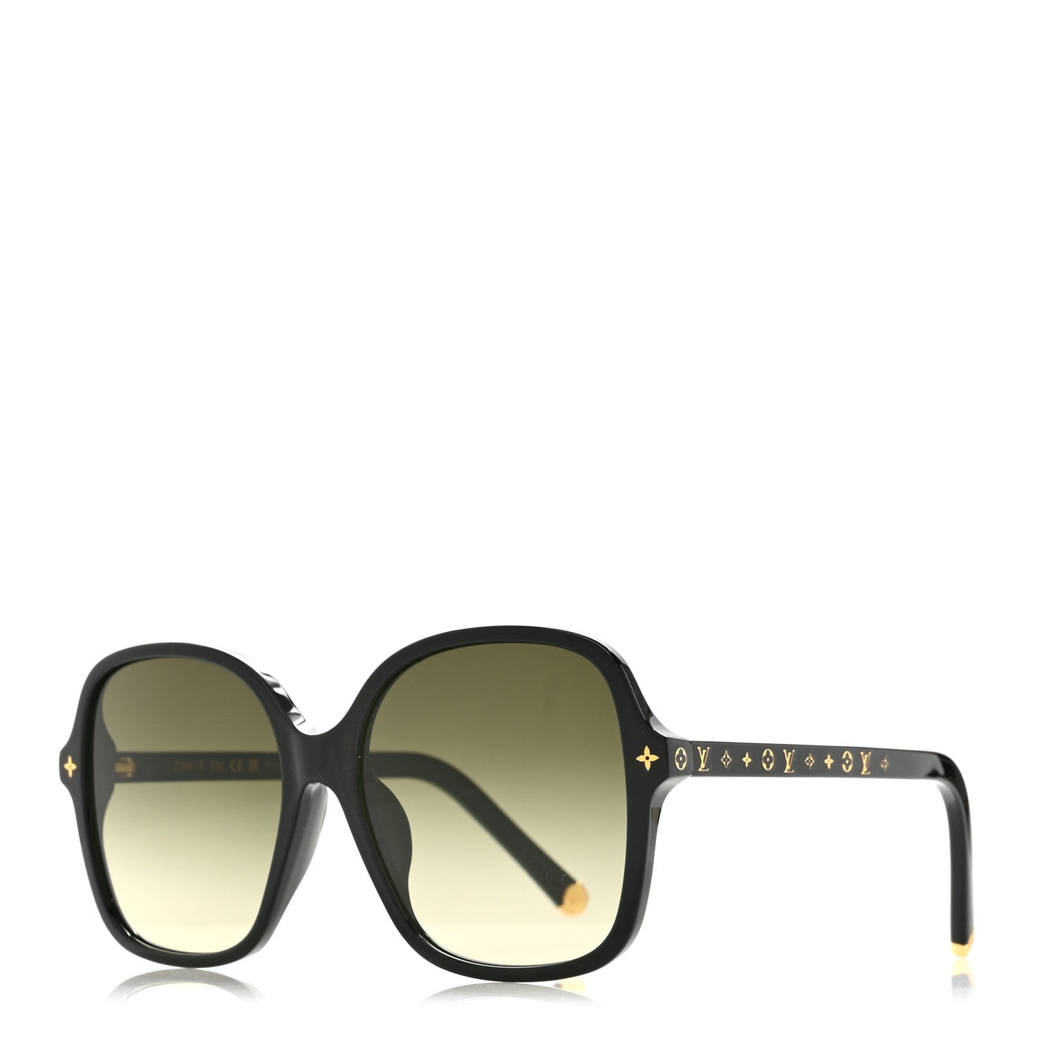 Louis Vuitton Acetate My Monogram Light Square Sunglasses Z1861E Black 1 of 7
