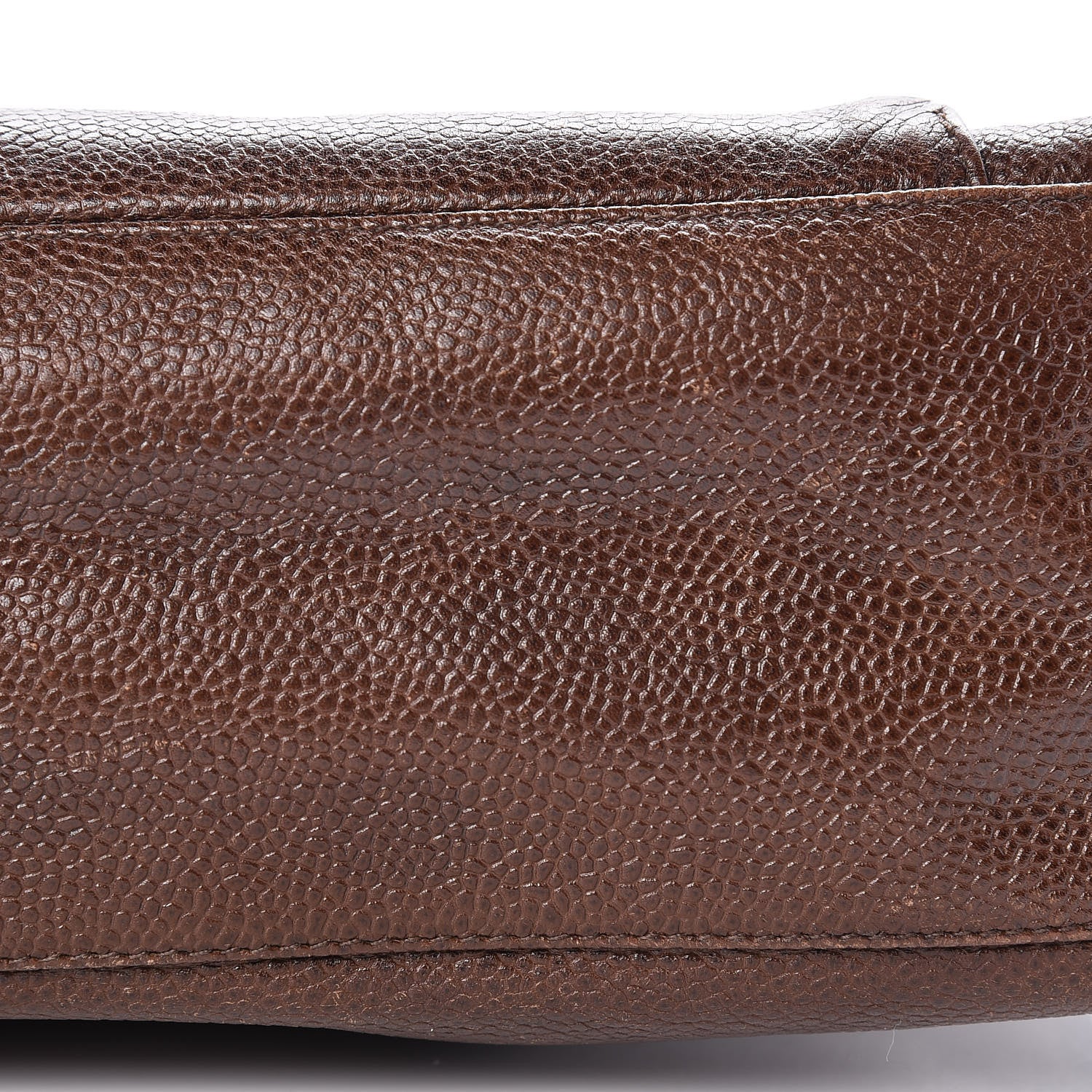 Chanel Caviar Flap Shoulder Bag Brown 21 of 34