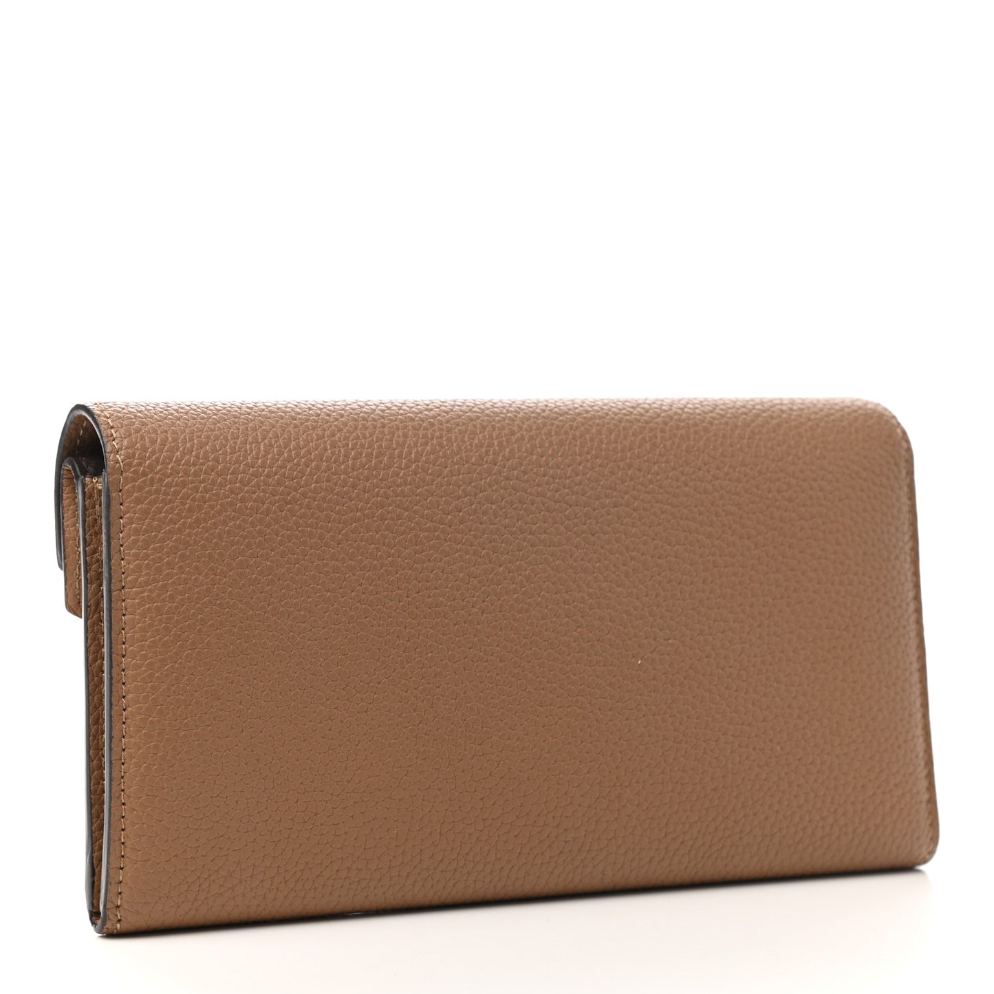 Calfskin Double V Wallet Sesame