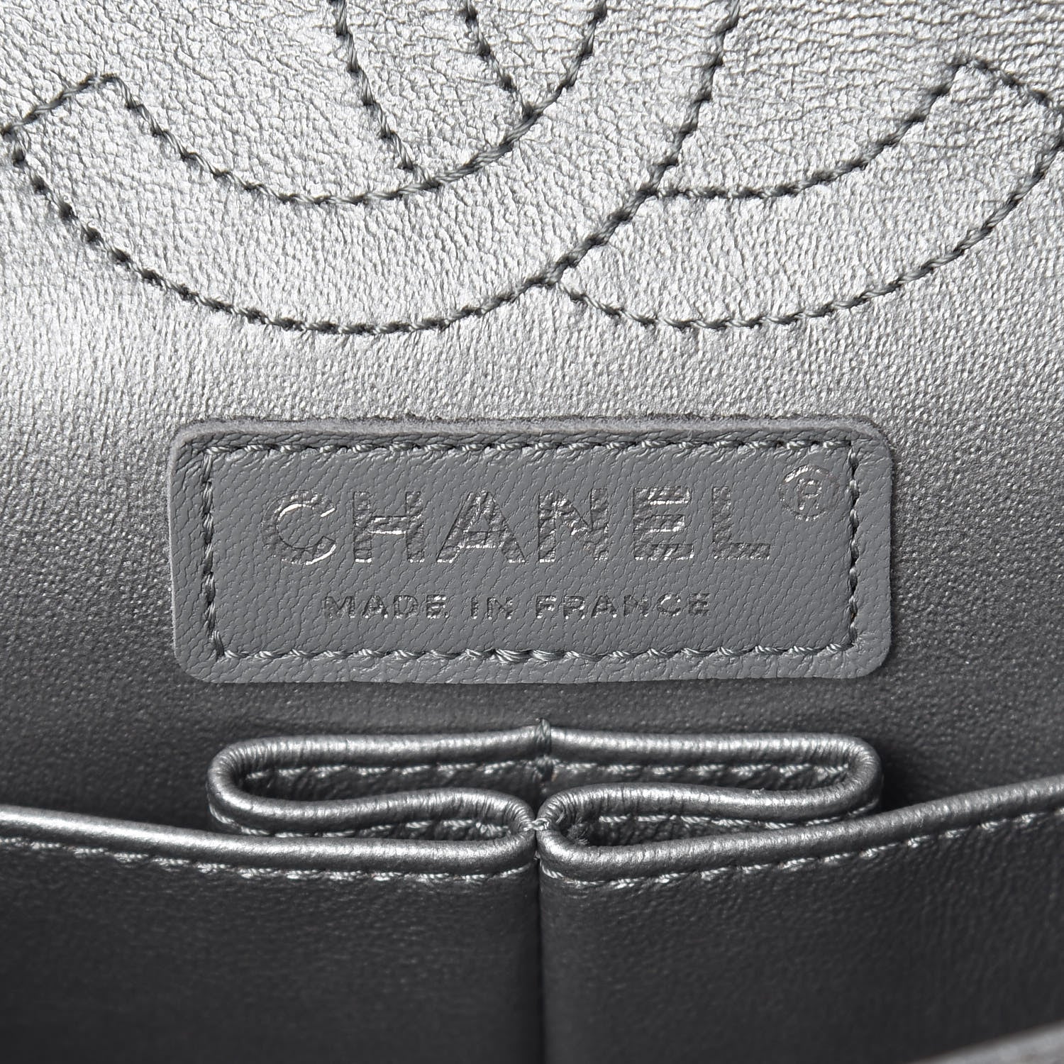 Chanel Metallic Grained Calfskin Chevron Quilted 2.55 Reissue 224 Flap 6 of 9