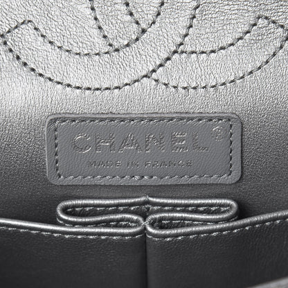 Chanel Metallic Grained Calfskin Chevron Quilted 2.55 Reissue 224 Flap 6 of 9