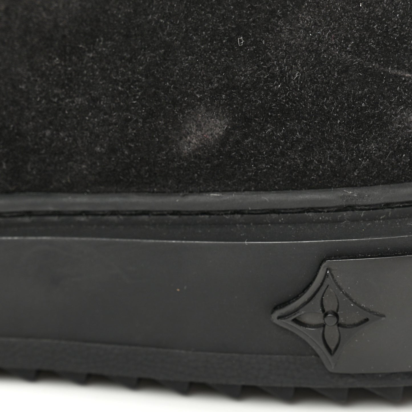 Suede Calfskin Shearling Snowdrop Flat Ankle Boot 38 Black