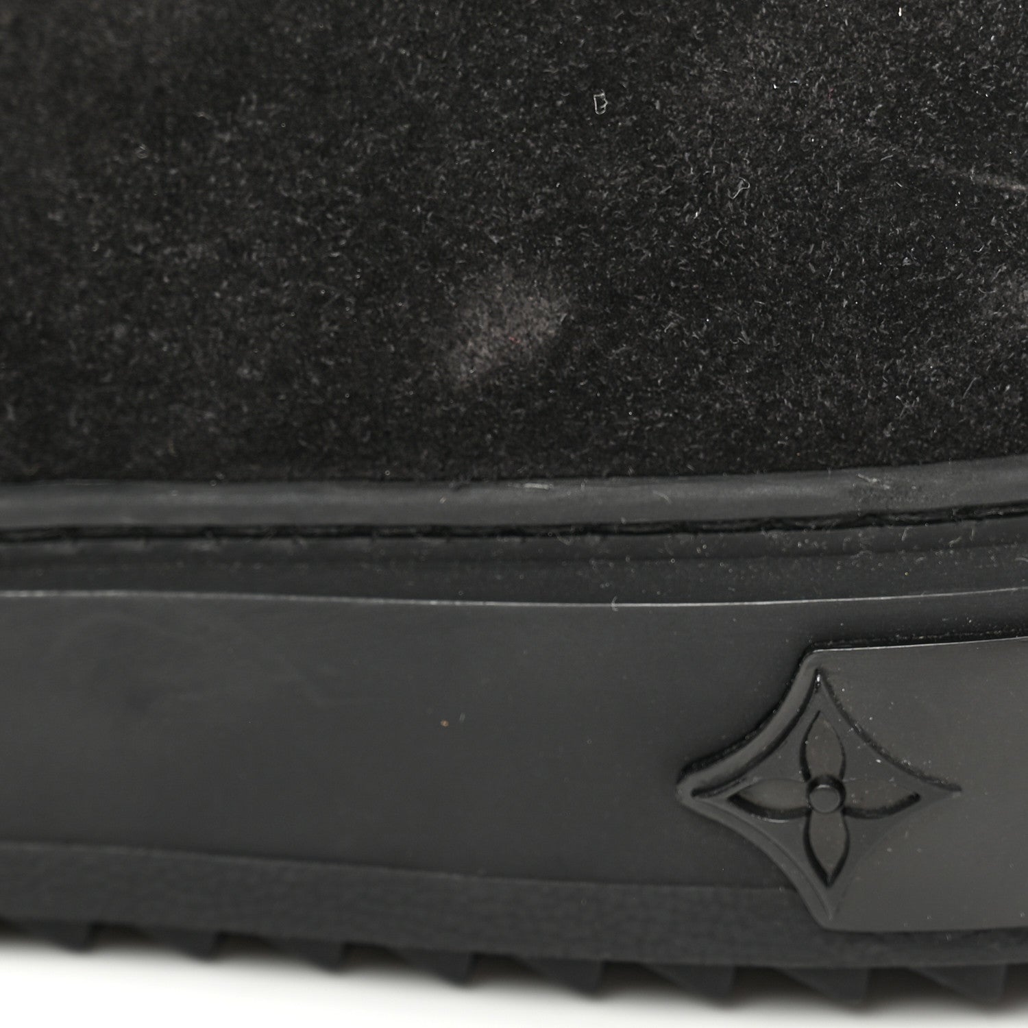 Louis Vuitton Suede Calfskin Shearling Snowdrop Flat Ankle Boot 38 Black 10 of 11