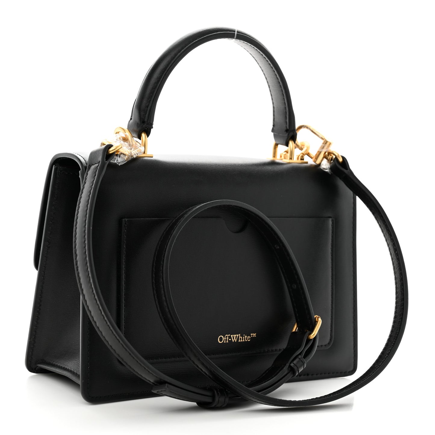 Calfskin Jitney 1.4 Top Handle Bag Black