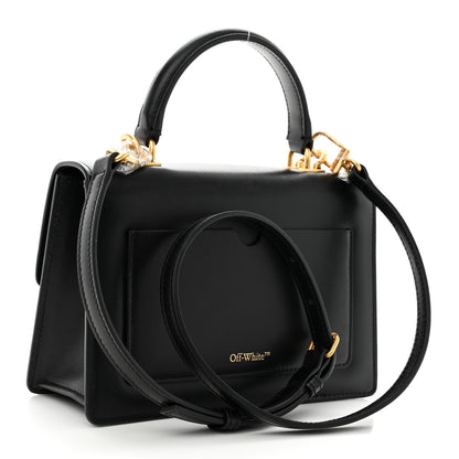 Off-White Calfskin Jitney 1.4 Top Handle Bag Black 3 of 15