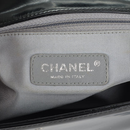 Chanel Glazed Calfskin Large Boy Flap Black 6 of 7