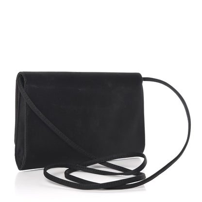 Givenchy Calfskin Satin Emblem Crossbody Black 3 of 11