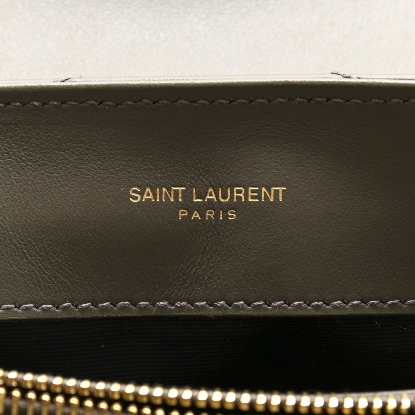 Calfskin Y Quilted Monogram Small Loulou Chain Satchel Taupe