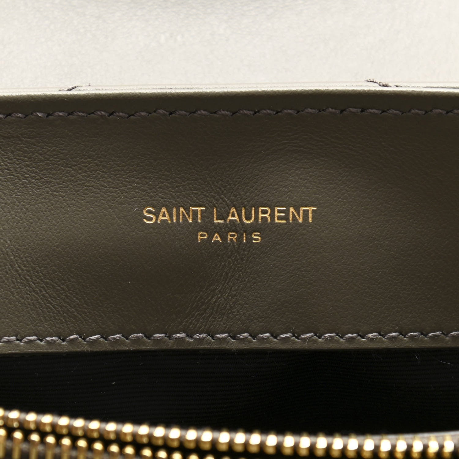 Saint Laurent Calfskin Y Quilted Monogram Small Loulou Chain Satchel Taupe 6 of 11