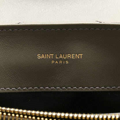 Saint Laurent Calfskin Y Quilted Monogram Small Loulou Chain Satchel Taupe 6 of 11