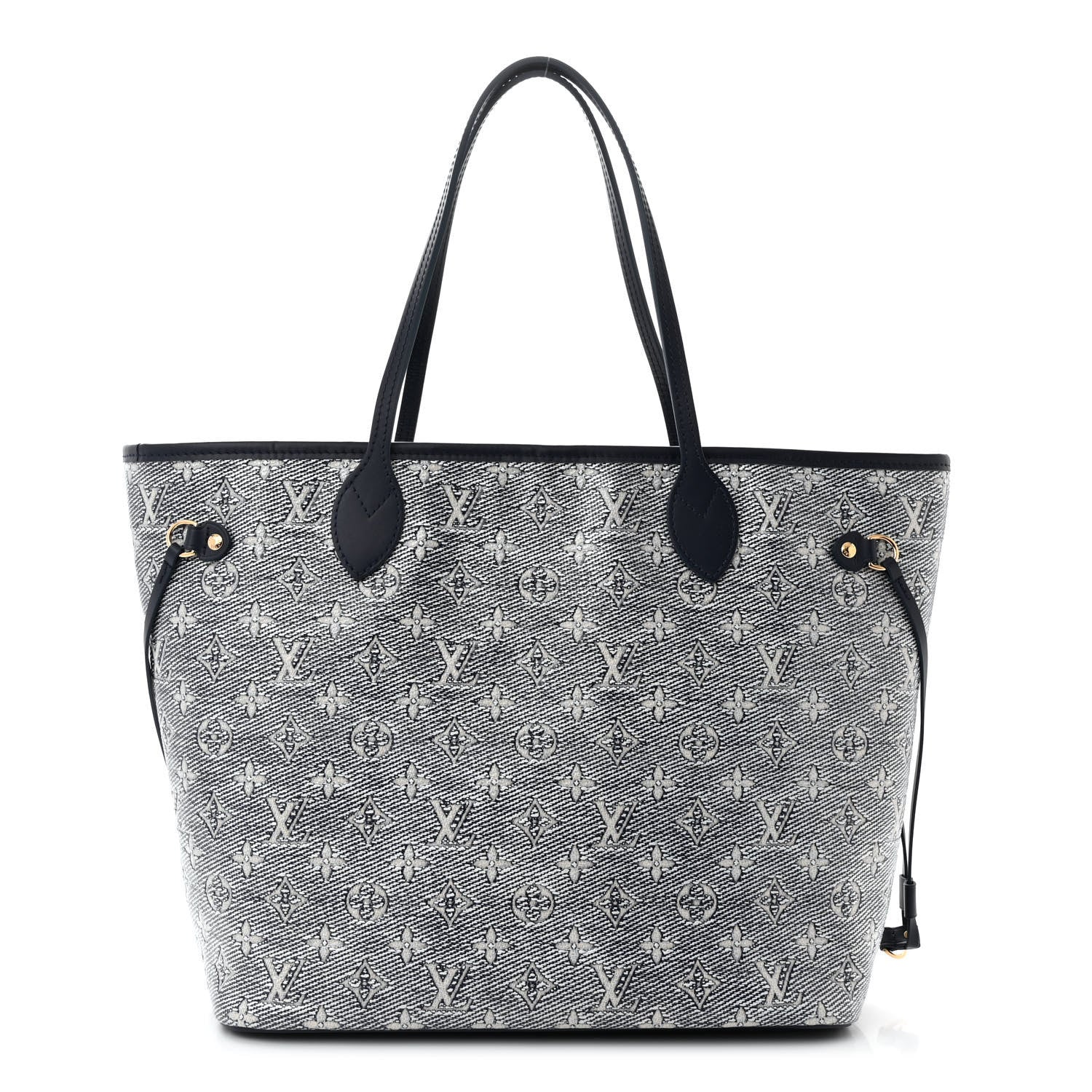 Louis Vuitton Monoglam Neverfull MM Blue 1 of 10