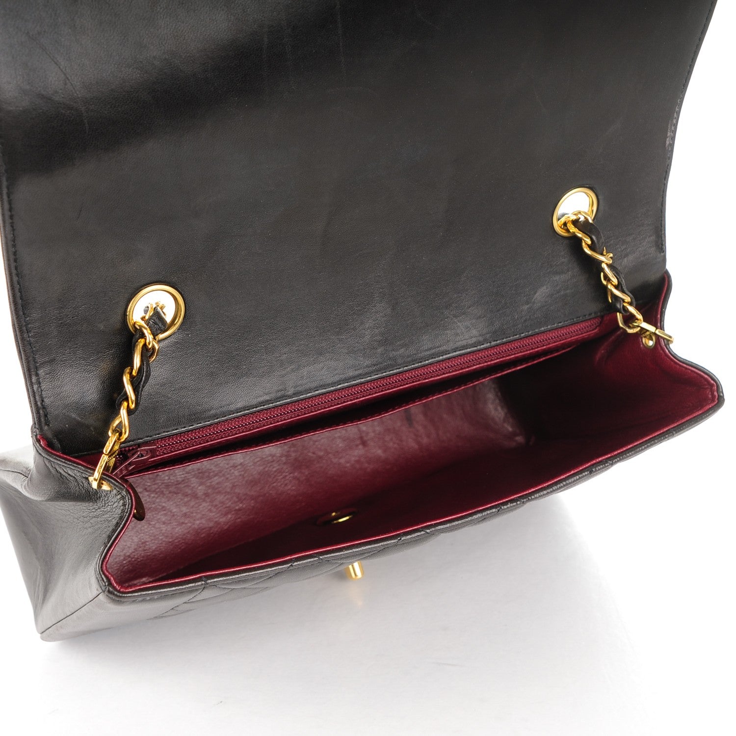 Chanel Lambskin Quilted Medium Single Flap Black 5 of 8