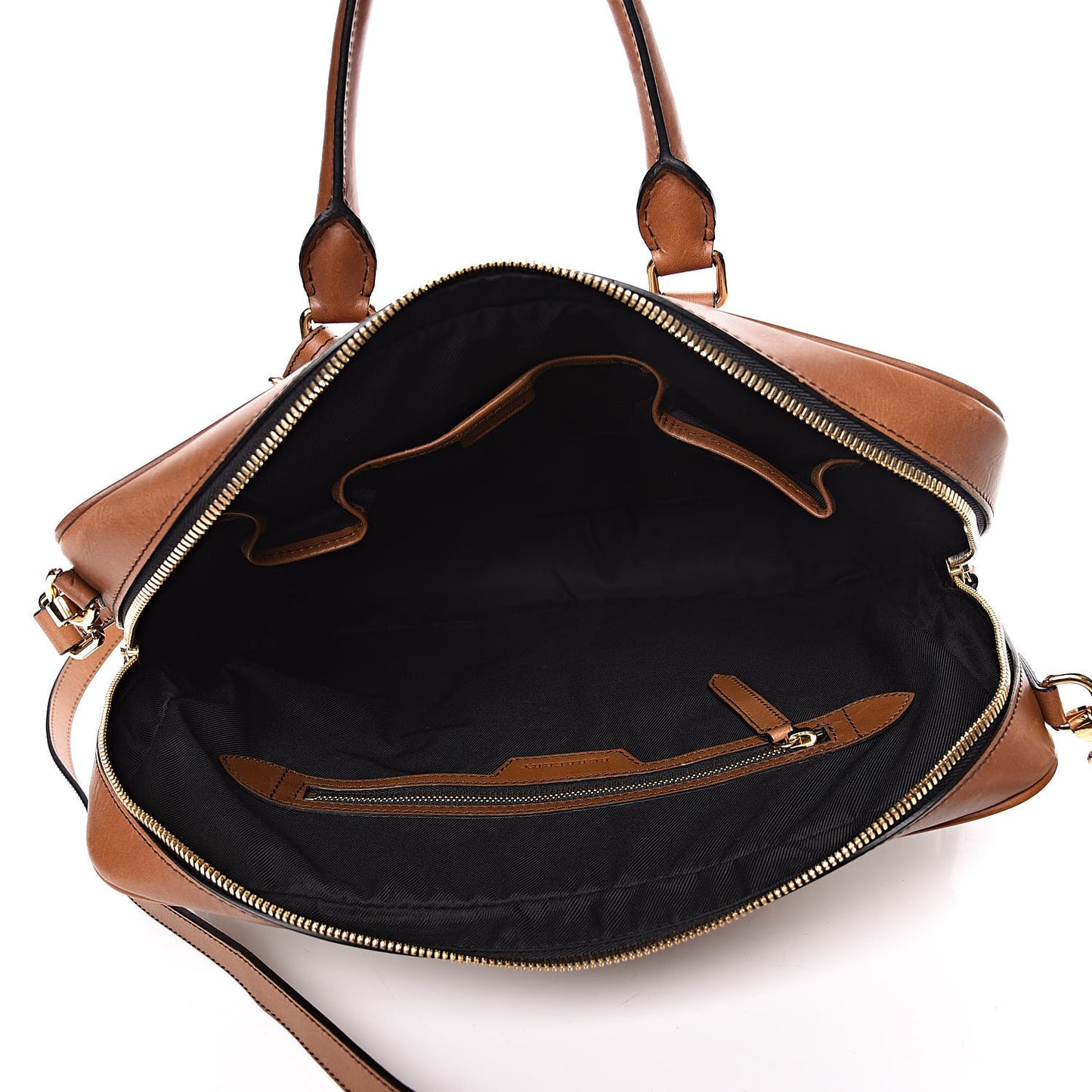 Nylon Horseferry Check Newburg Briefcase Tan