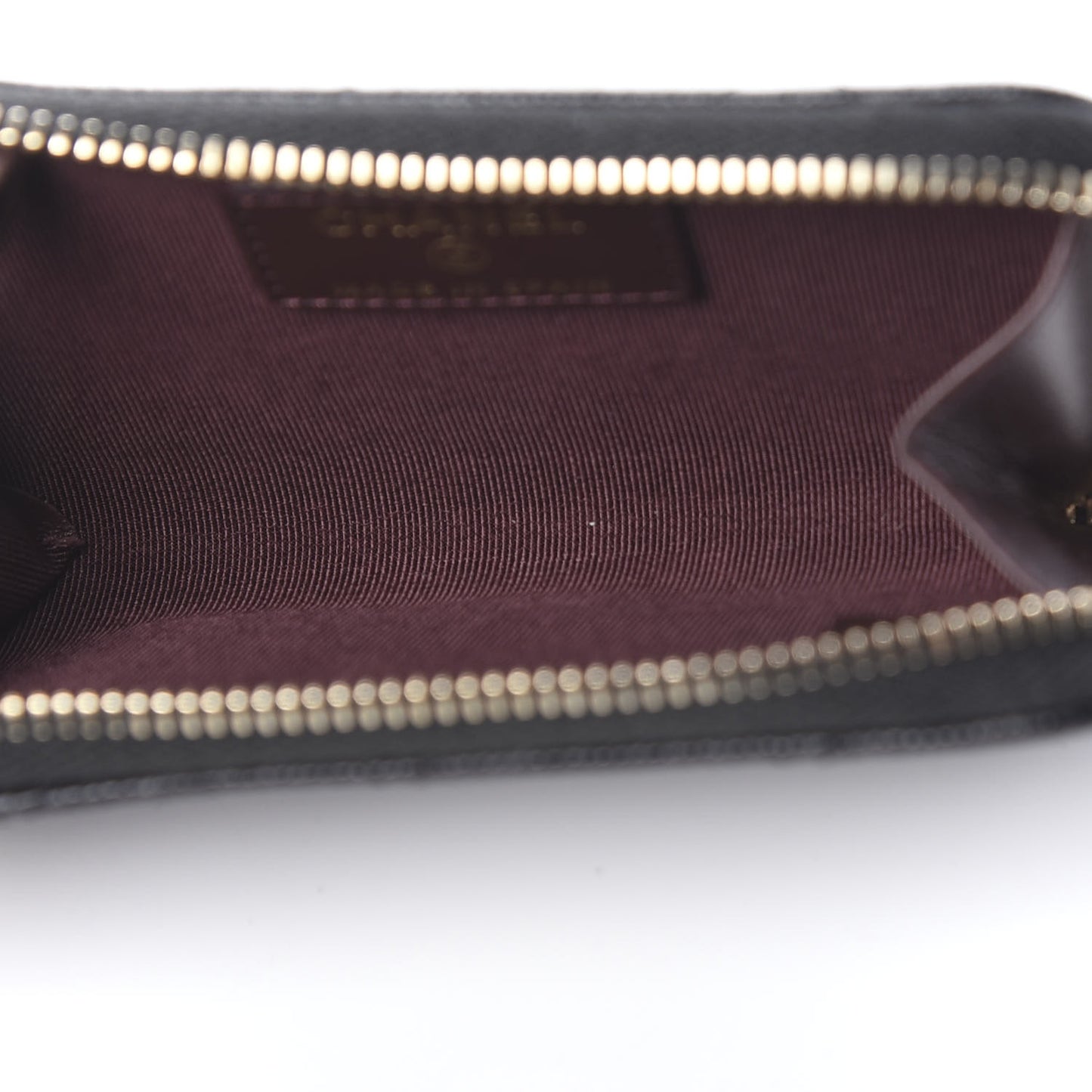 Caviar Quilted Key Holder Case Black