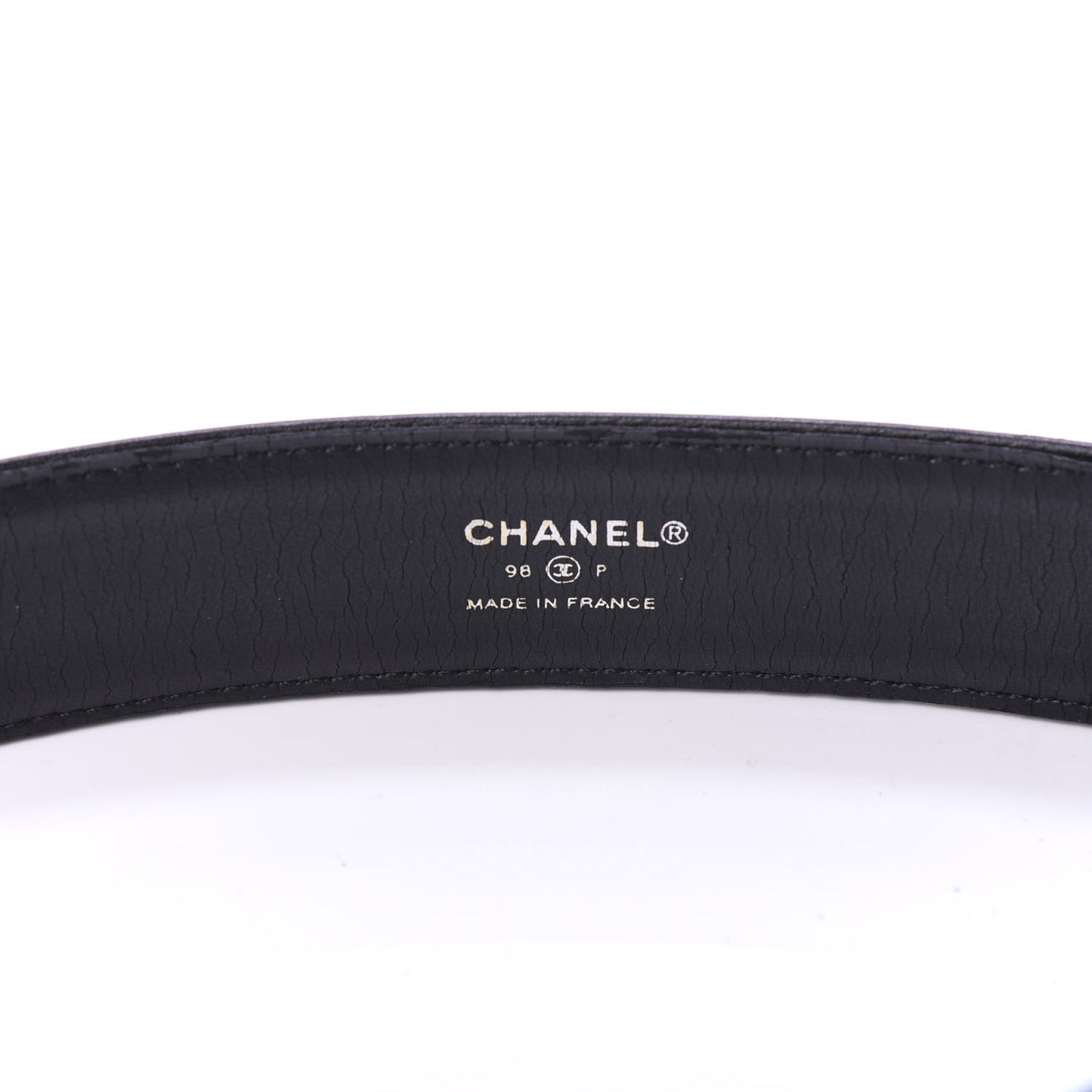 Calfskin Resin CC Belt 75 30 Black
