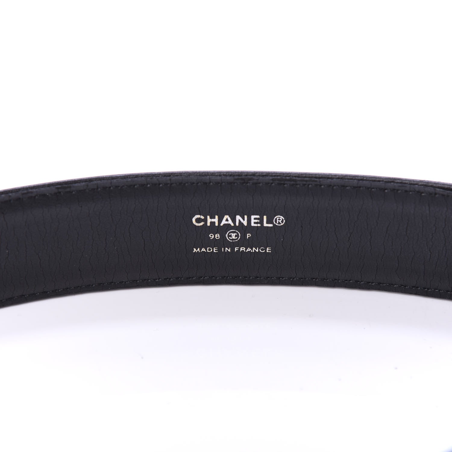 Chanel Calfskin Resin CC Belt 75 30 Black 5 of 6