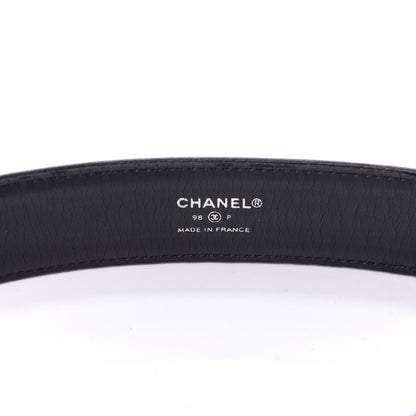 Chanel Calfskin Resin CC Belt 75 30 Black 5 of 6