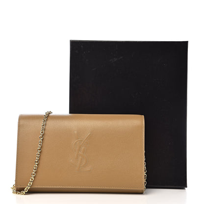 Saint Laurent Calfskin Belle de Jour Chain Clutch Beige 10 of 10