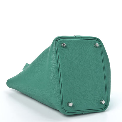 Hermes Taurillon Clemence Picotin Lock 18 PM Vert Verone 3 of 9