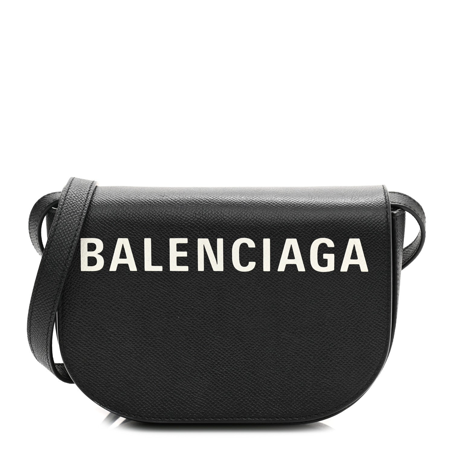Balenciaga Grained Calfskin Logo Print Ville Day Bag XS Black 1 of 10