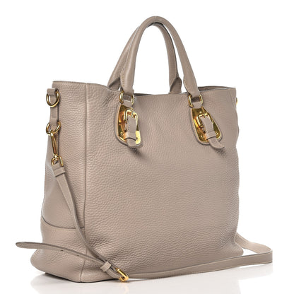 Prada Vitello Daino Tote Pomice 3 of 7