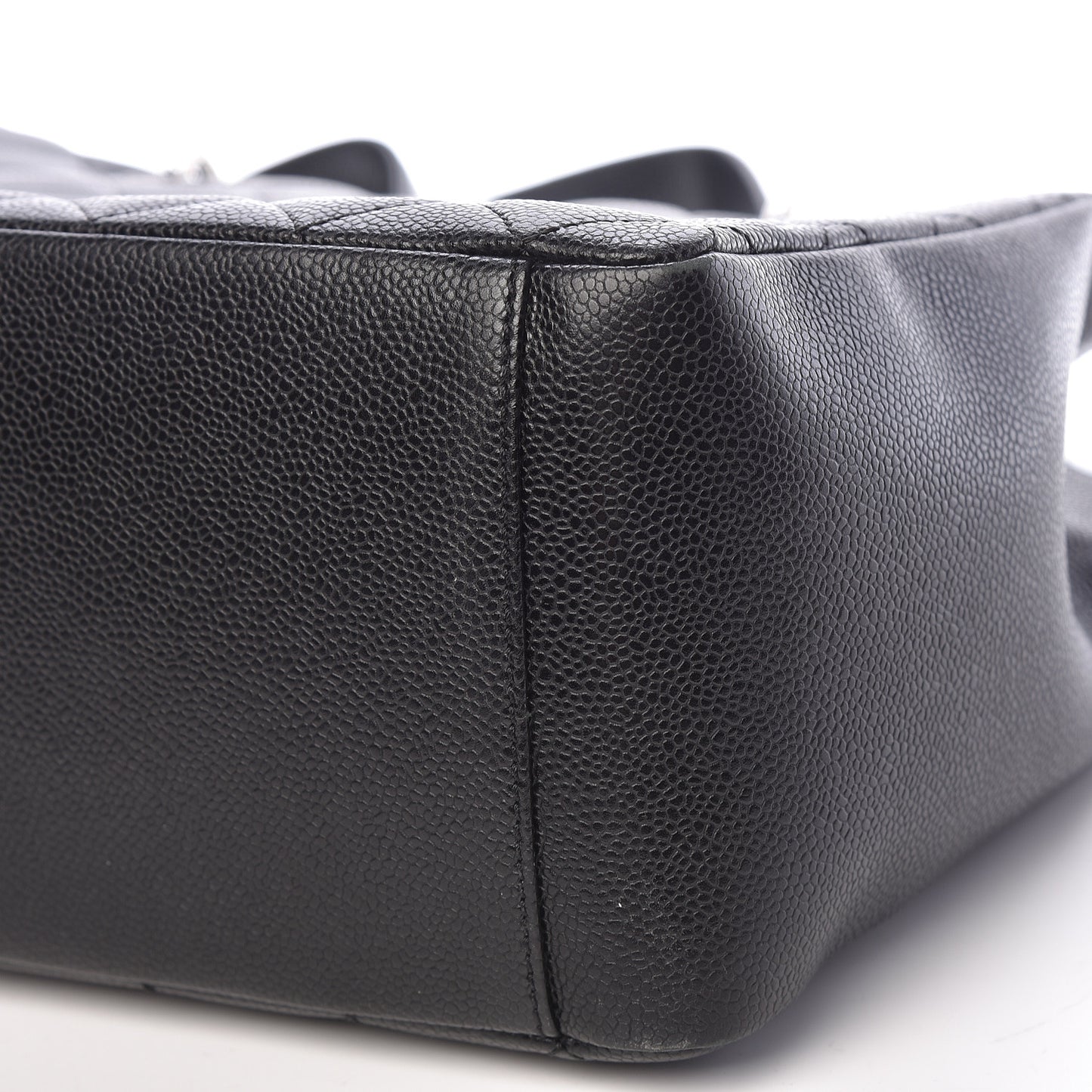 Caviar Quilted Grand Shopping Tote GST Black