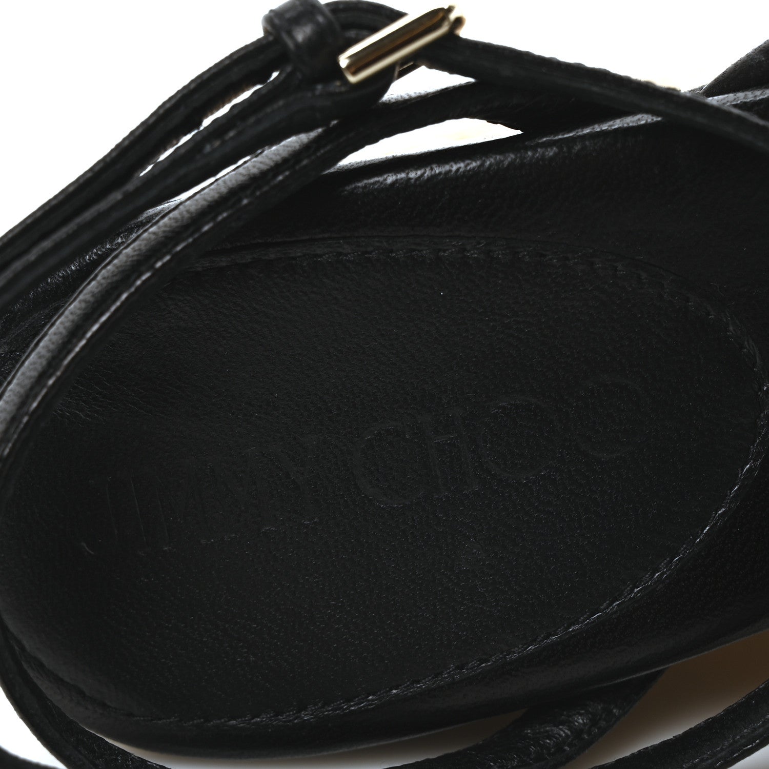 Jimmy Choo Nappa Diosa 130 Wedge Sandals 37 Black 7 of 8