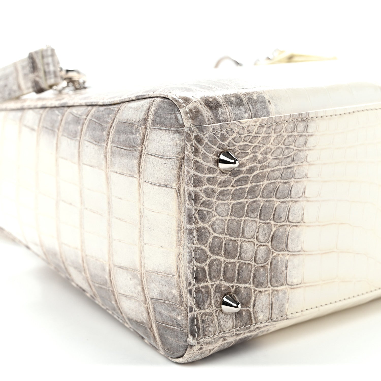 Christian Dior Niloticus Crocodile Himalaya Medium Lady Dior Latte 9 of 10