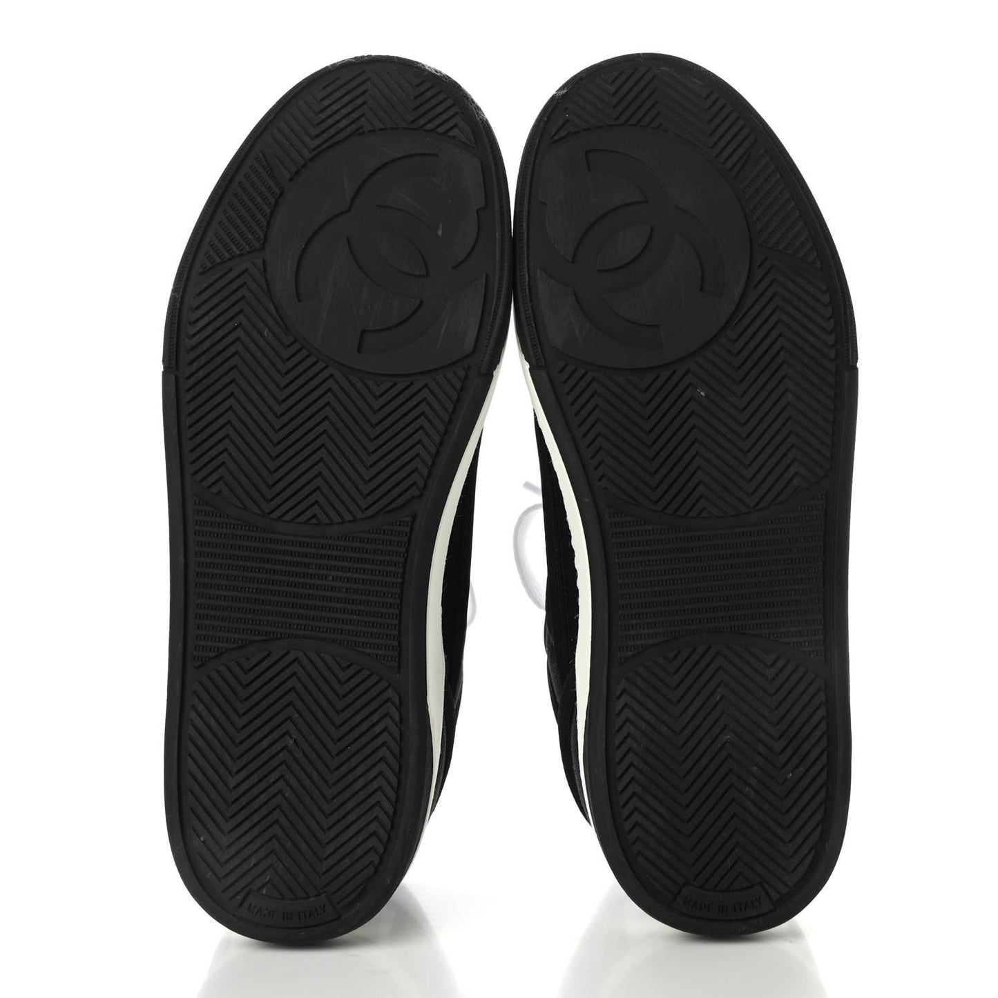 Fabric Womens Logo Sneakers 37 Black White
