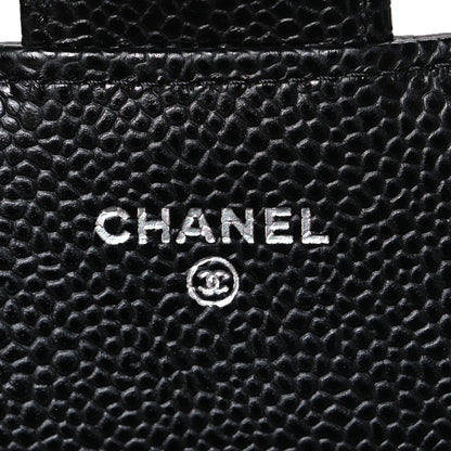 Chanel Caviar Quilted Large Gusset Flap Wallet Black 6 of 8