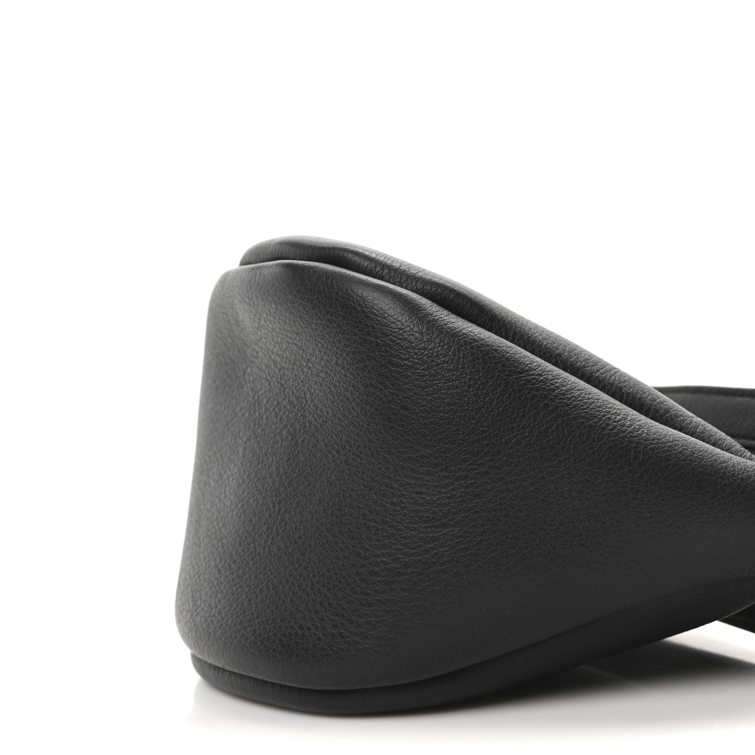The Row Grained Calfskin Small Slouchy Banana Bag Black 9 of 9