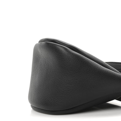 The Row Grained Calfskin Small Slouchy Banana Bag Black 9 of 9
