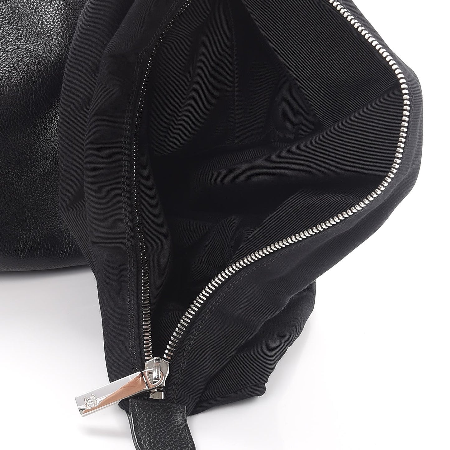 Calfskin Cerf Executive Shopper Tote Black