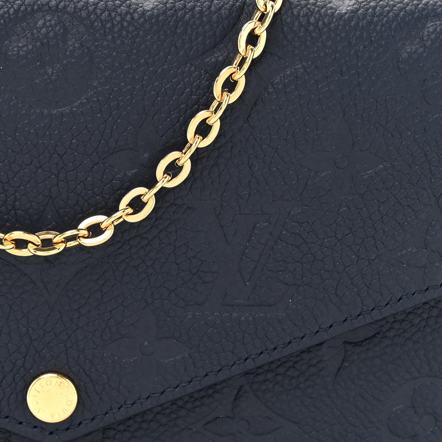 Empreinte Pochette Felicie Chain Wallet Navy