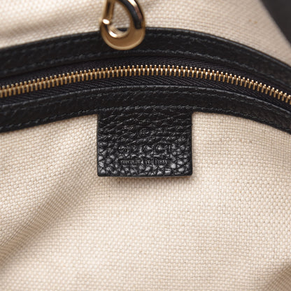 Gucci Pebbled Calfskin Medium Soho Chain Shoulder Bag Black 6 of 10