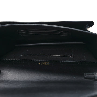 Prada City Calfskin Saffiano Envelope Flap With Chain Black 6 of 11