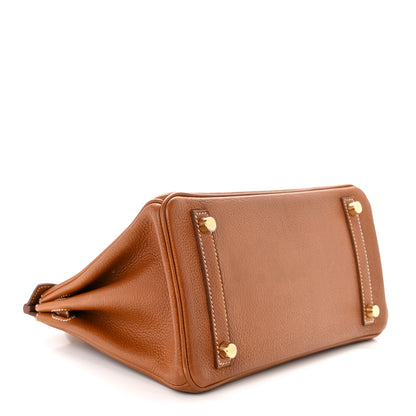 Hermes Natural Barenia Faubourg Birkin 25 Fauve 4 of 16