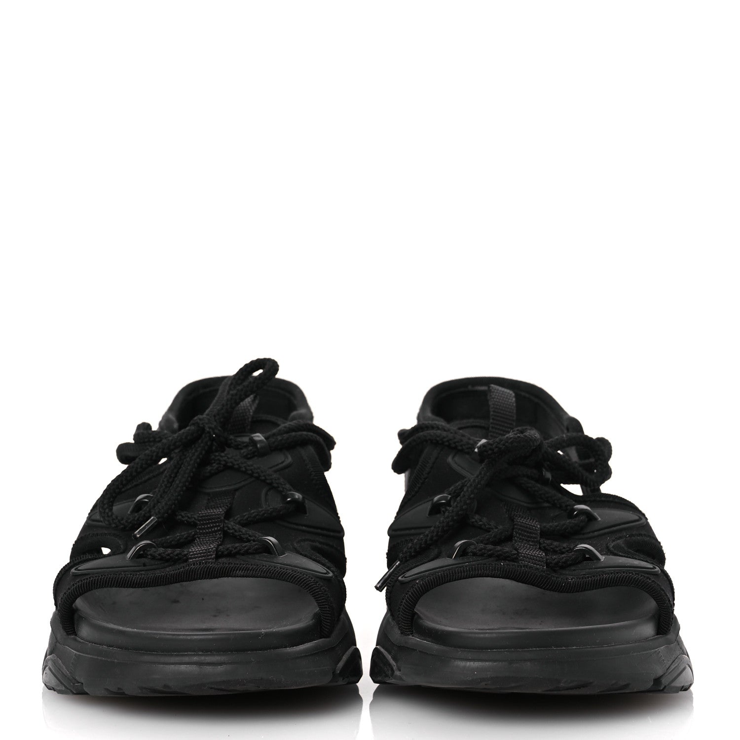 Christian Dior Technical Fabric D-Connect Sandals 37 Black 3 of 12