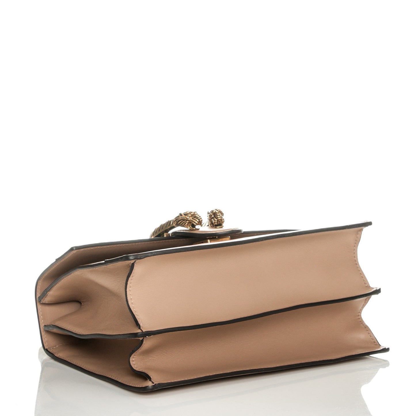 Calfskin Bamboo Web Medium Dionysus Top Handle Bag Camelia Bright Evergreen Hibiscus Red