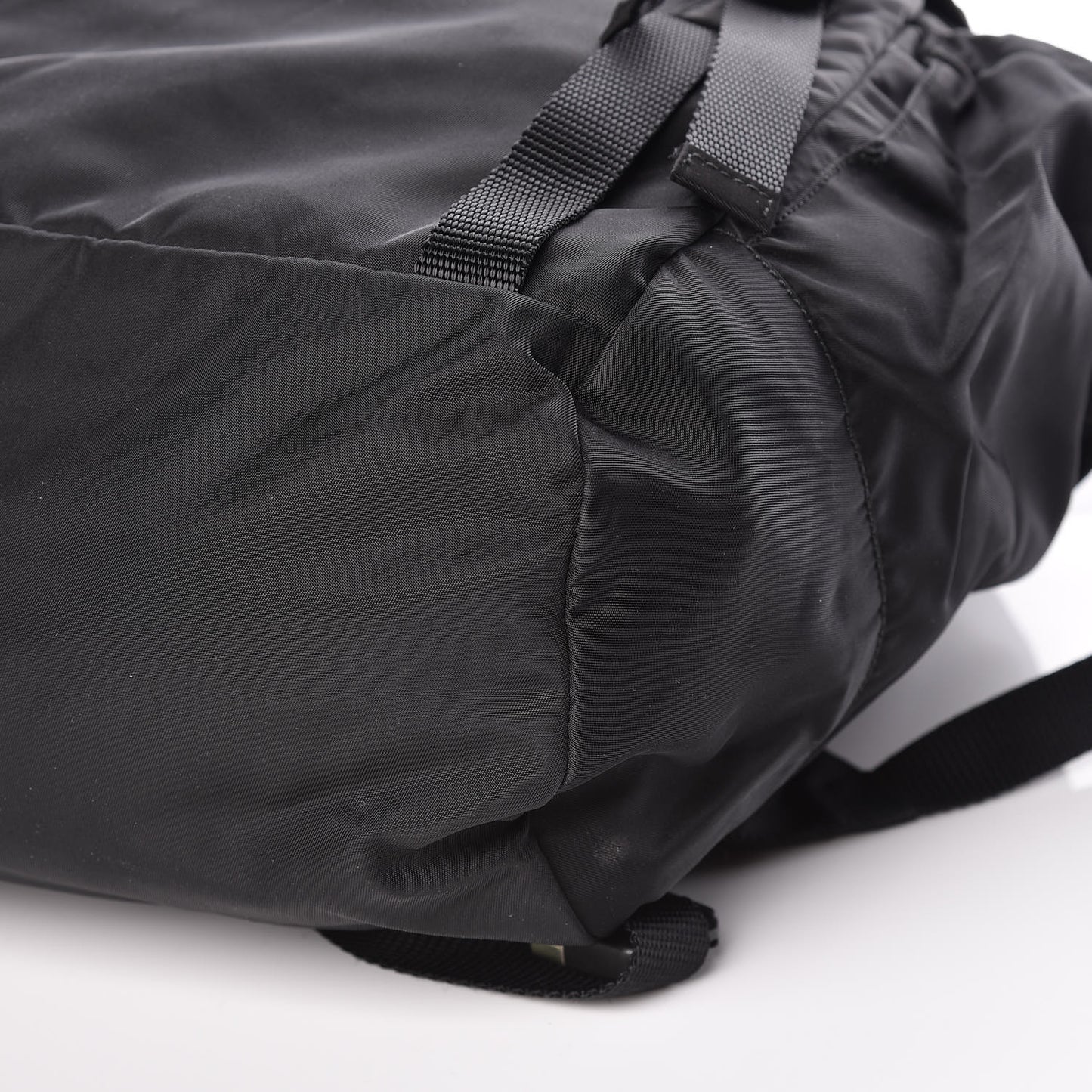 Tessuto Nylon Double Buckle Backpack Black