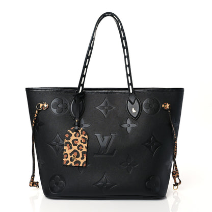 Louis Vuitton Empreinte Monogram Giant Wild At Heart Neverfull MM Black 3 of 11