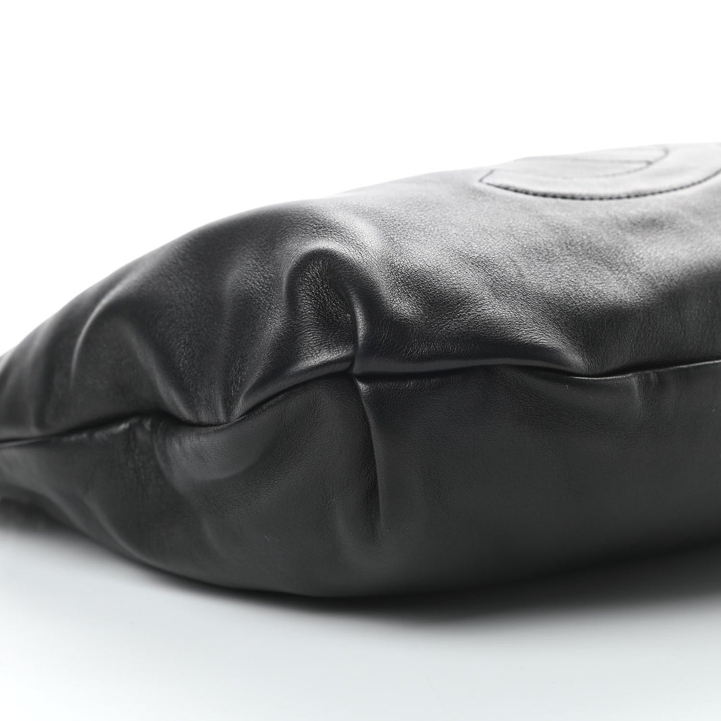 Lambskin Soft and Chain Small Hobo Black