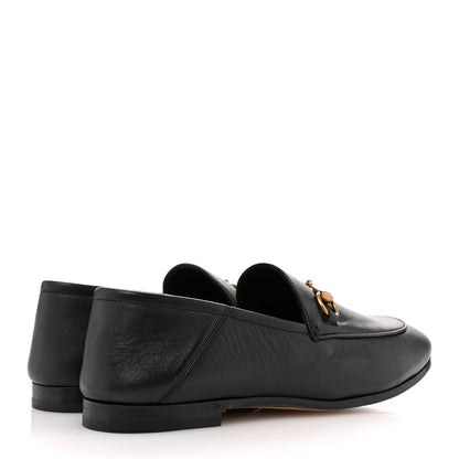Gucci Lambskin Womens Brixton Horsebit Loafers 38 Black 5 of 11