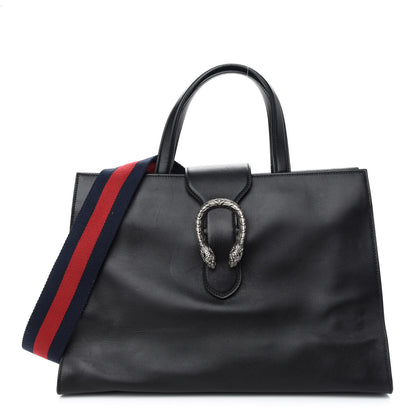 Gucci Calfskin Large Dionysus Tote Bag Black 1 of 10