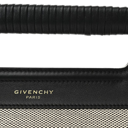 Givenchy Canvas Calfskin Medium Whip Top Handle Crossbody Natural 7 of 9