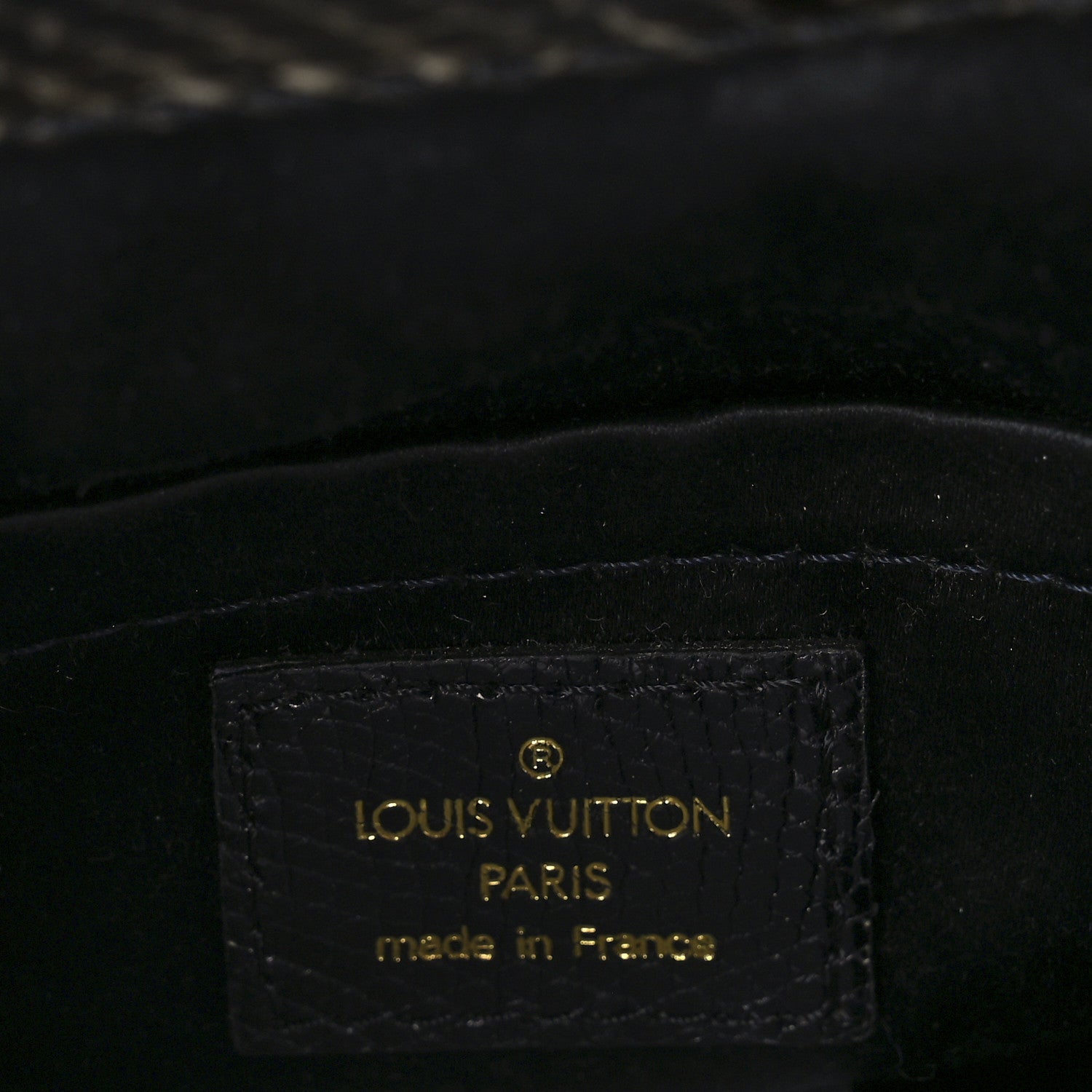 Louis Vuitton Monogram Denim Chinchilla Lizard Trapeze PM 6 of 8
