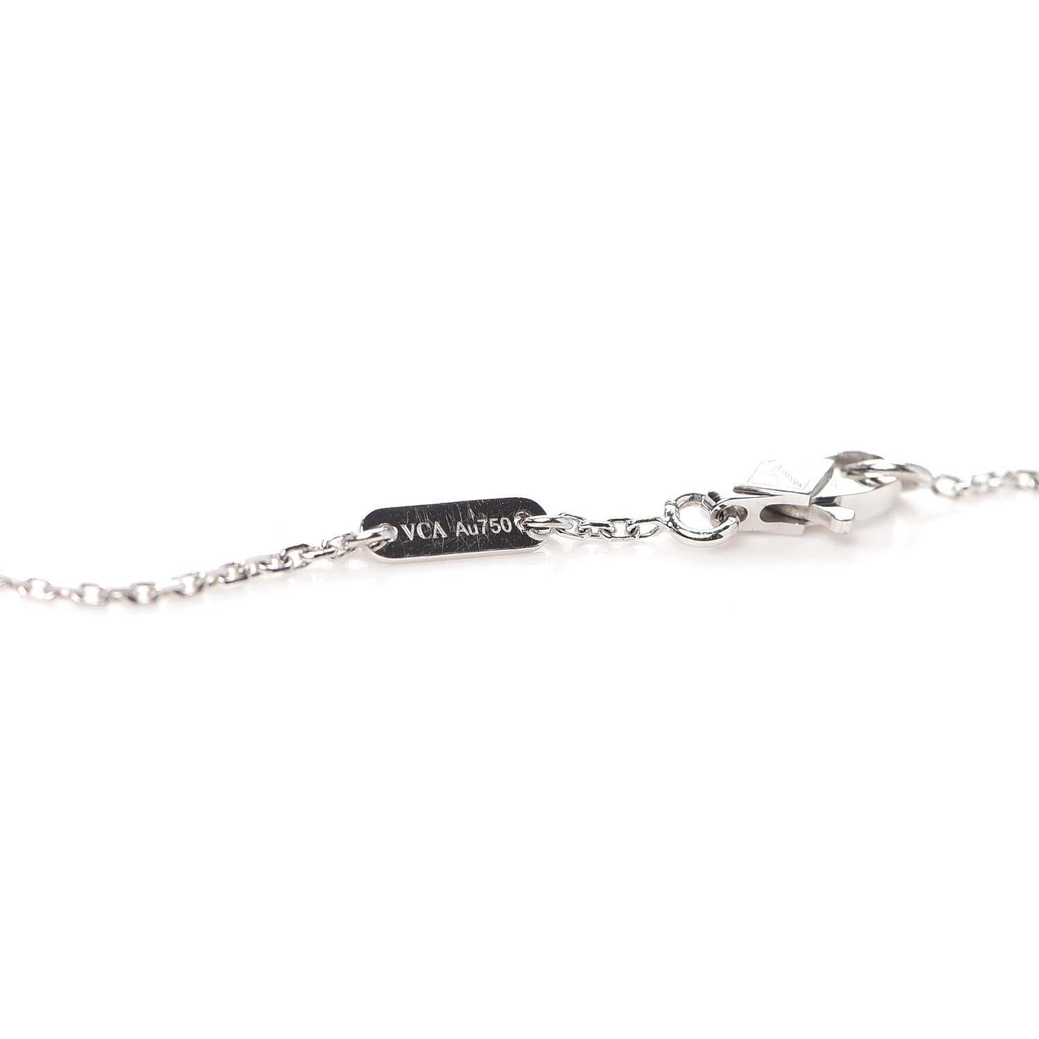 Van Cleef & Arpels 18K White Gold Diamond Sweet Alhambra Bracelet 5 of 7