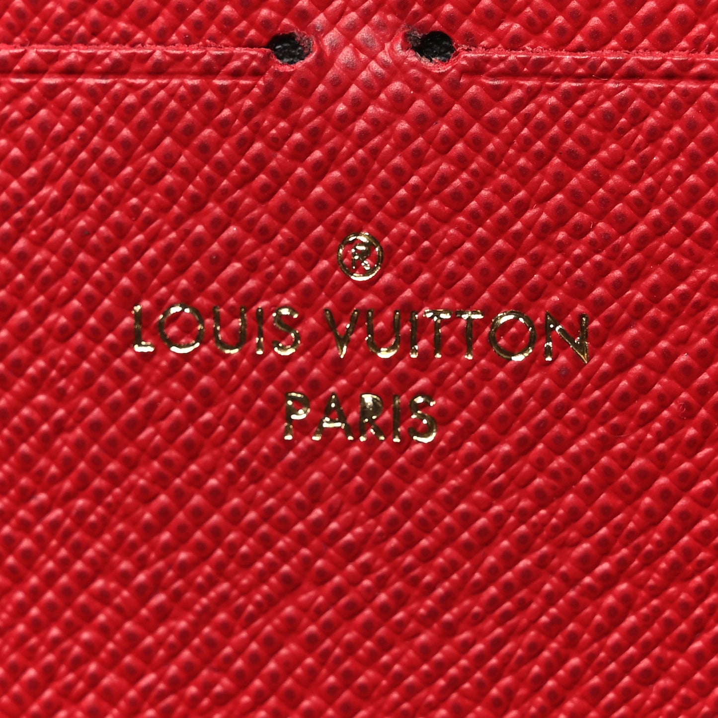 Damier Ebene Clemence Wallet Cherry